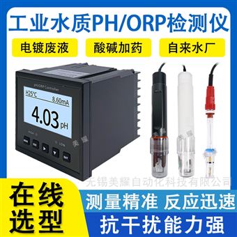 工业在线PH计 污水酸碱度检测仪 ph/orp电极