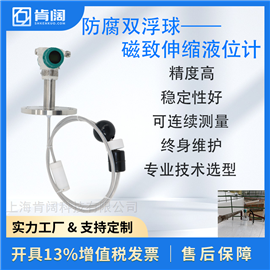 上海肯阔防腐双浮球磁致伸缩液位计KMY901