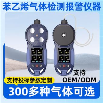 中安探测S316-S便携泵吸式苯乙烯C8H8四合一气体检测报警仪器