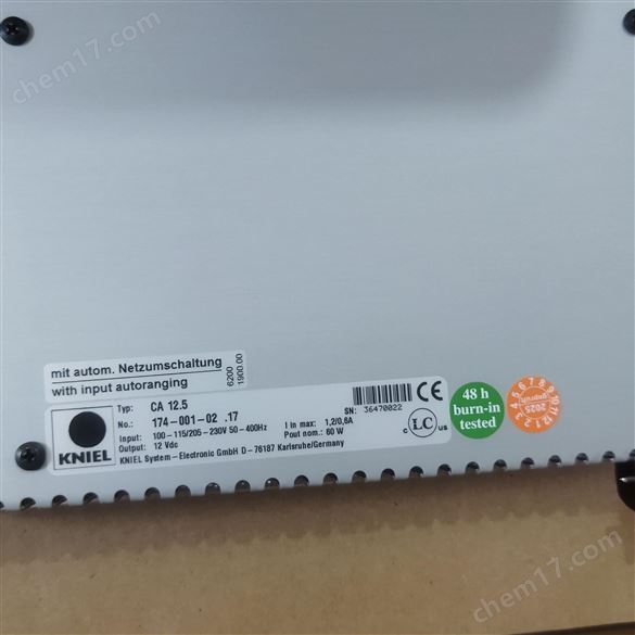 德國Kniel電源CA 12.5低輻射輸出穩定易安裝