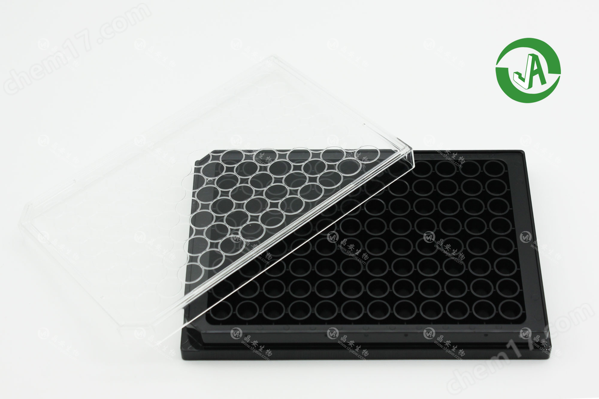 晶安生物96孔黑色避光玻璃底細(xì)胞培養(yǎng)板