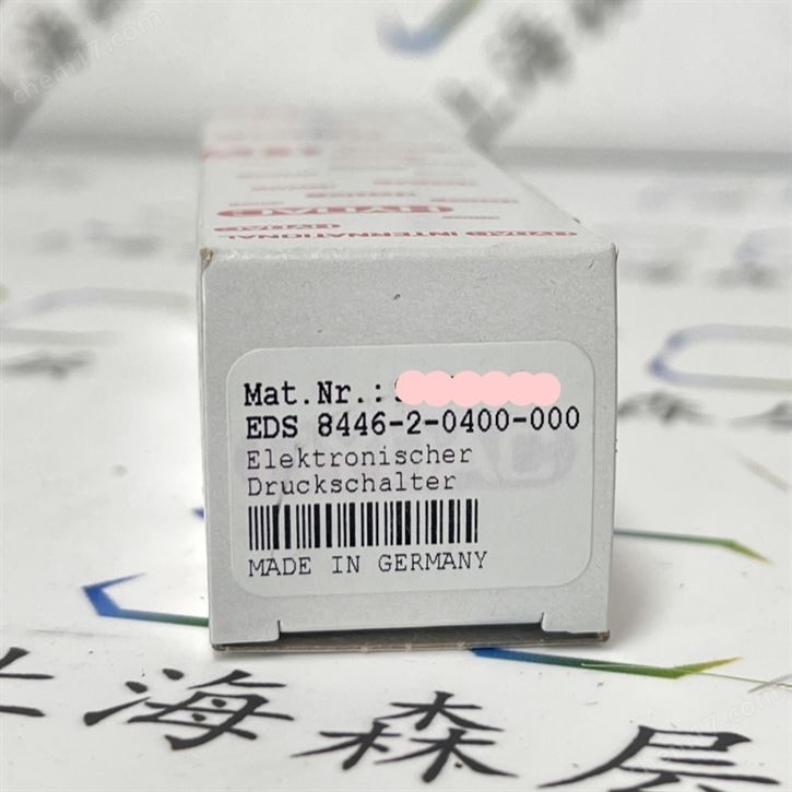 HYDAC賀德克壓力傳感器EDS8446-2-0400-000